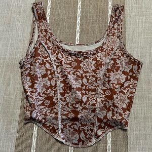Corset styled crop top